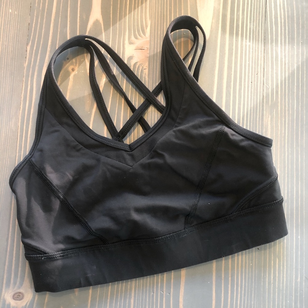 Lululemon Black Strappy Sports Bra